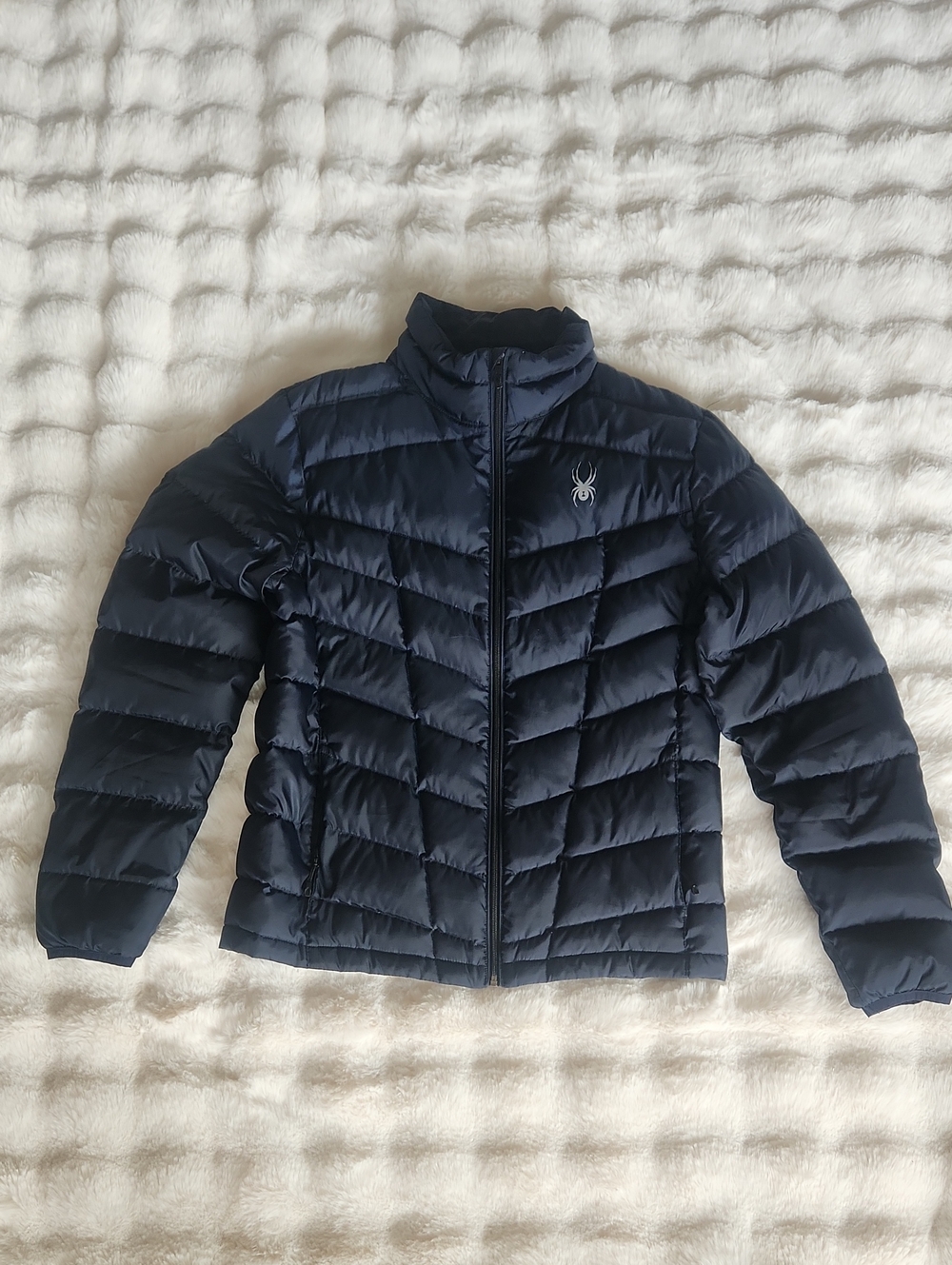Spyder Men's Navy Blue Puffer Jacket
